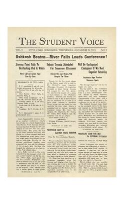 The Student Voice November 12, 1924.