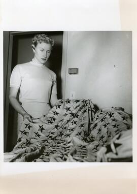 WWII Service Flag in South Hall corridor, 1945.