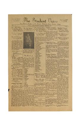 The Student Voice, March 26, 1929