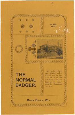 Normal Badger, April 1900