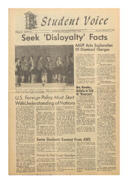 The Student Voice, February 21, 1966.