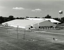 Exterior view of Hint arena, 1972.