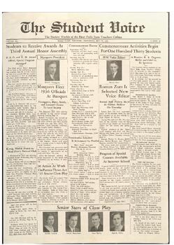 The Student Voice, May 22, 1935