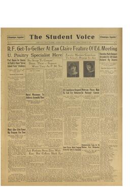 The Student Voice October 22, 1926.