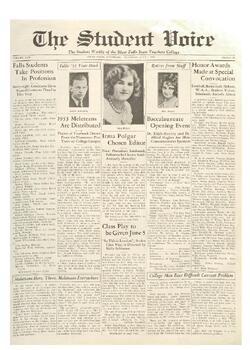 The Student Voice, June 1, 1933