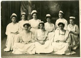 Cookery class photograph, 1908.