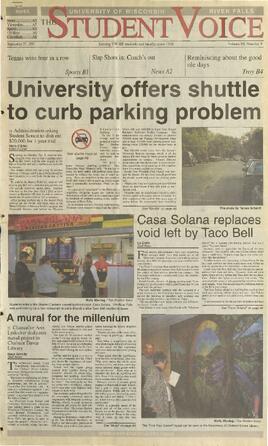 The Student Voice, September 27, 2001.