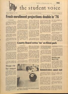 The Student Voice, February 13, 1976.