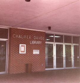 Old entrance to the library, 1995.