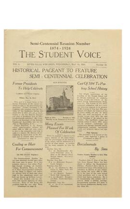 The Student Voice, May 14, 1924