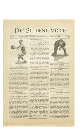 The Student Voice, December 12, 1923