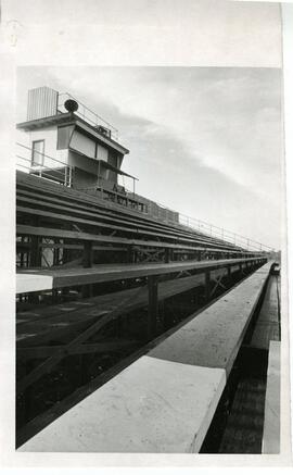 View of old bleachers