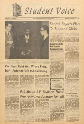 The Student Voice, January 17, 1966.