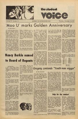 The Student Voice, December 14, 1972.