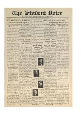 The Student Voice April 14, 1931.