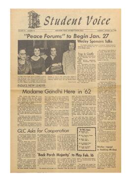 The Student Voice, January 24, 1966.