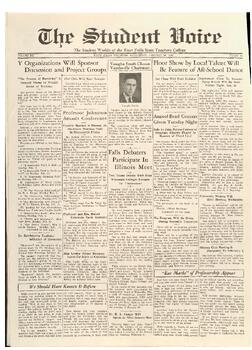 The Student Voice, January 29, 1936