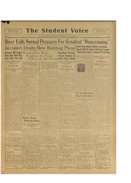 The Student Voice October 1, 1926.