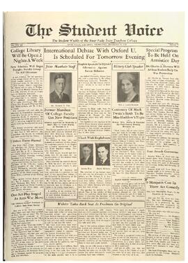 The Student Voice, November 6, 1935