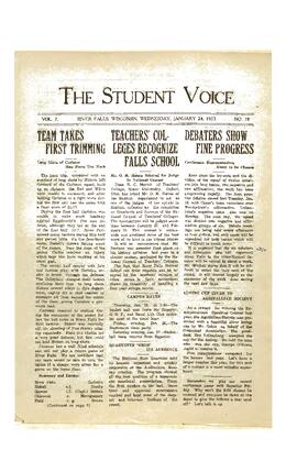The Student Voice January 24, 1923.