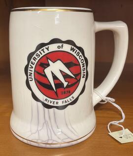UWRF mug, gold trim