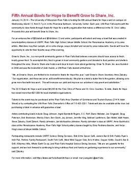 Press releases, 2014.