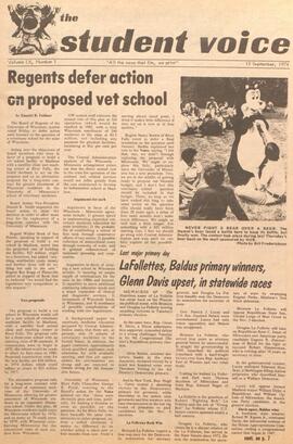 The Student Voice, September 12, 1974.