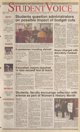 The Student Voice, March 13, 2003.