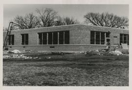 Exterior of the agronomy building, 1955.