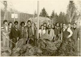 Group gathered outdoors.