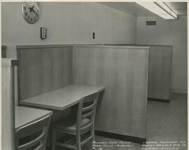 View of library study carrels, no date.