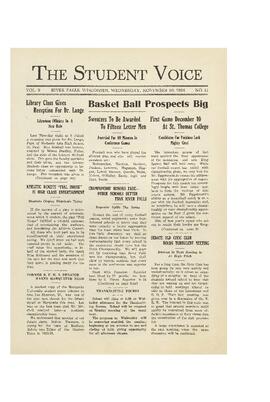 The Student Voice November 26, 1924.