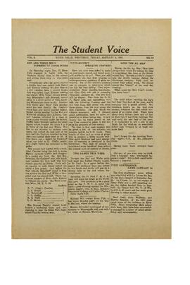 The Student Voice January 6, 1922.