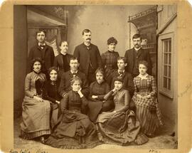 Literary Club Group Photo, 1886.