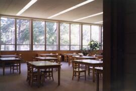 View of old library reading room, circa 1980's.