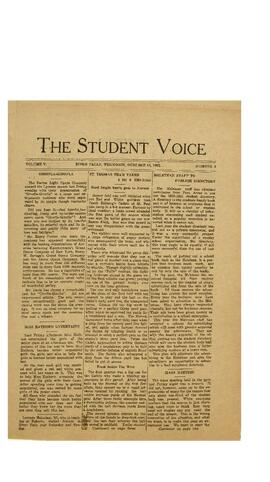The Student Voice October 13, 1920.