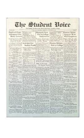 The Student Voice, November 16, 1932
