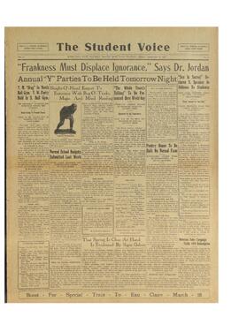 The Student Voice February 25, 1927.