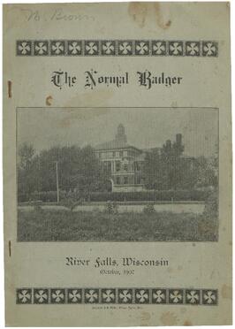 Normal Badger, October 1907