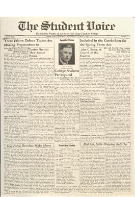 The Student Voice, March 2, 1938