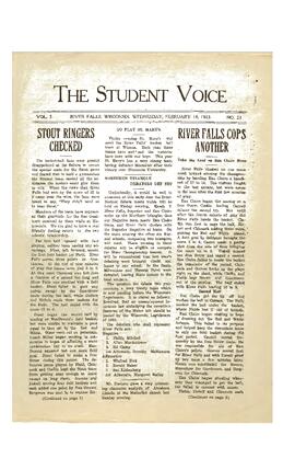 The Student Voice February 14, 1923.