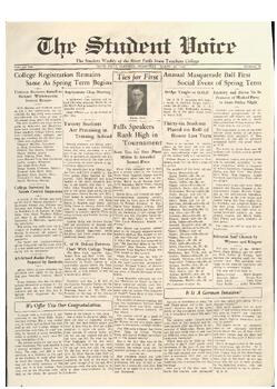 The Student Voice, March 20, 1935