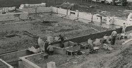 Aerial view of construction
