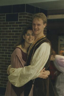 Couple hugging, 1991.