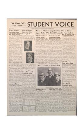 The Student Voice, September 9, 1940.