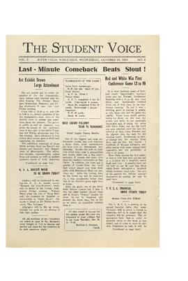 The Student Voice October 22, 1924.