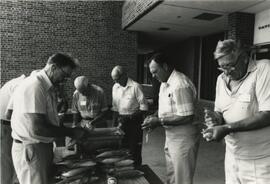 Men Shucking Corn, 1988.