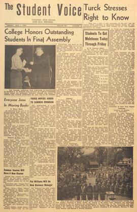 The Student Voice, June 1, 1954.