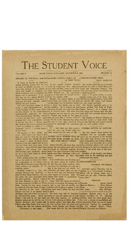 The Student Voice December 8, 1920.