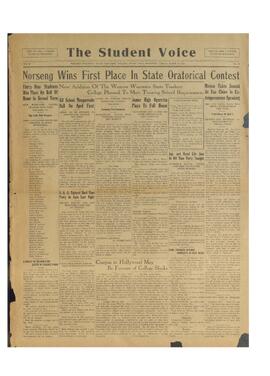 The Student Voice March 25, 1927.